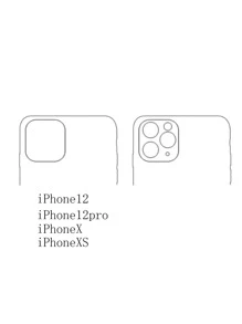 Vỏ điện thoại di động hoa - Đen và trắng - Xem 5