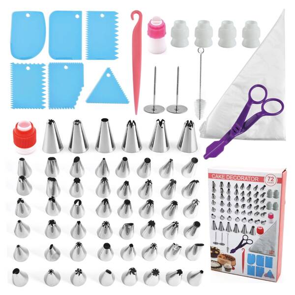 

72pcs Pastry Baking Tool Set, Silver
