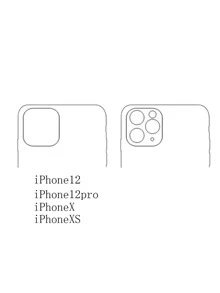 Mix Pattern Phone Case - Black - View 4