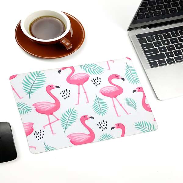 

Flamingo Painted Mouse Pad, Multicolor