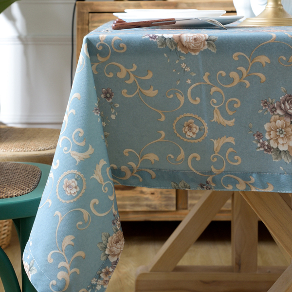 

Flower Print Water Proof Tablecloth, Multicolor