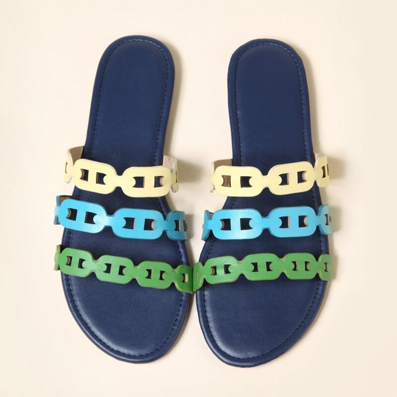 

Colorful Slide Sandals, Multicolor