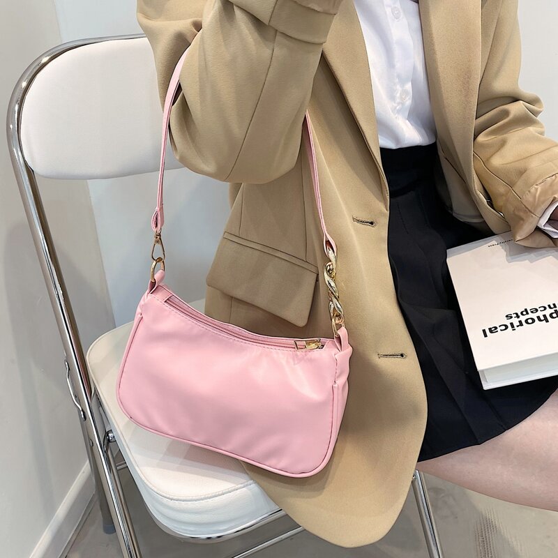 

Minimalist Shoulder Bag, Pink