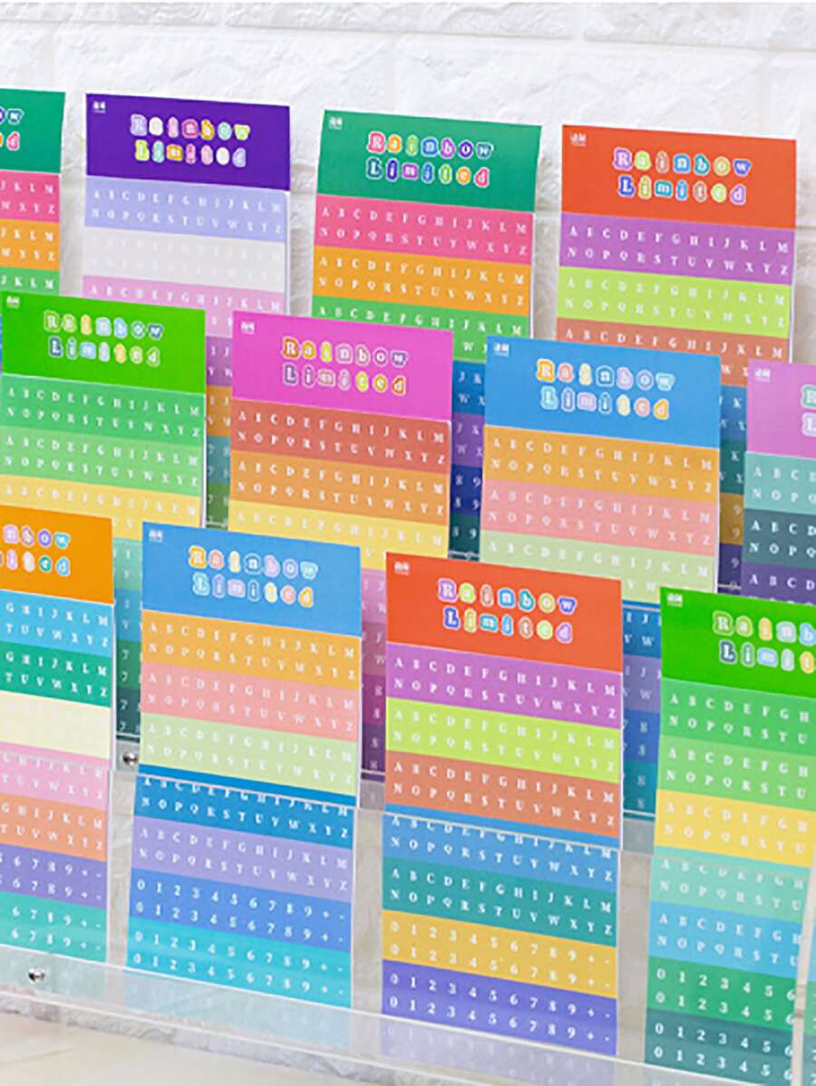2張隨機英文字母貼紙 - 彩色 - 查看 1