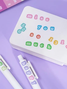 2張隨機英文字母貼紙 - 彩色 - 查看 2