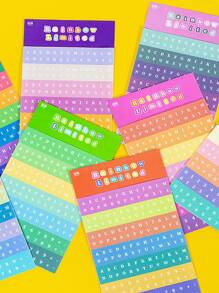 2張隨機英文字母貼紙 - 彩色 - 查看 5