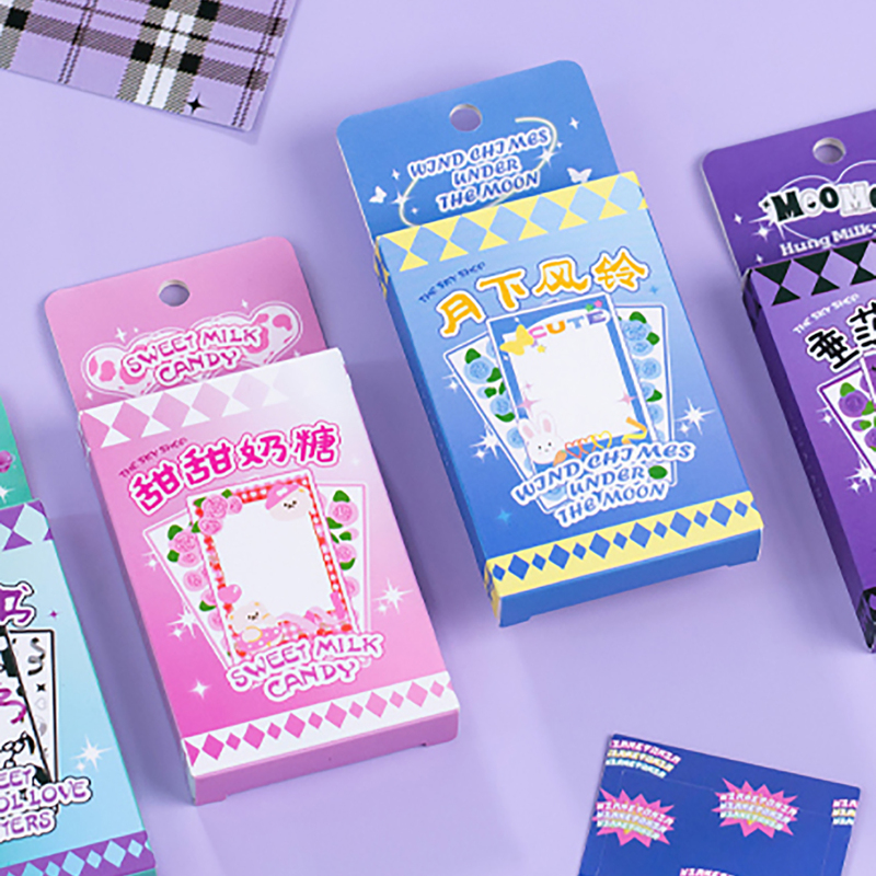

1box Random Mixed Pattern Sticker, Multicolor