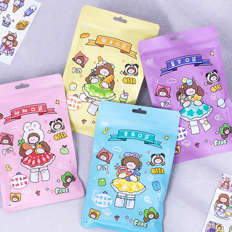 

1pack Cartoon Graphic Random Sticker, Multicolor