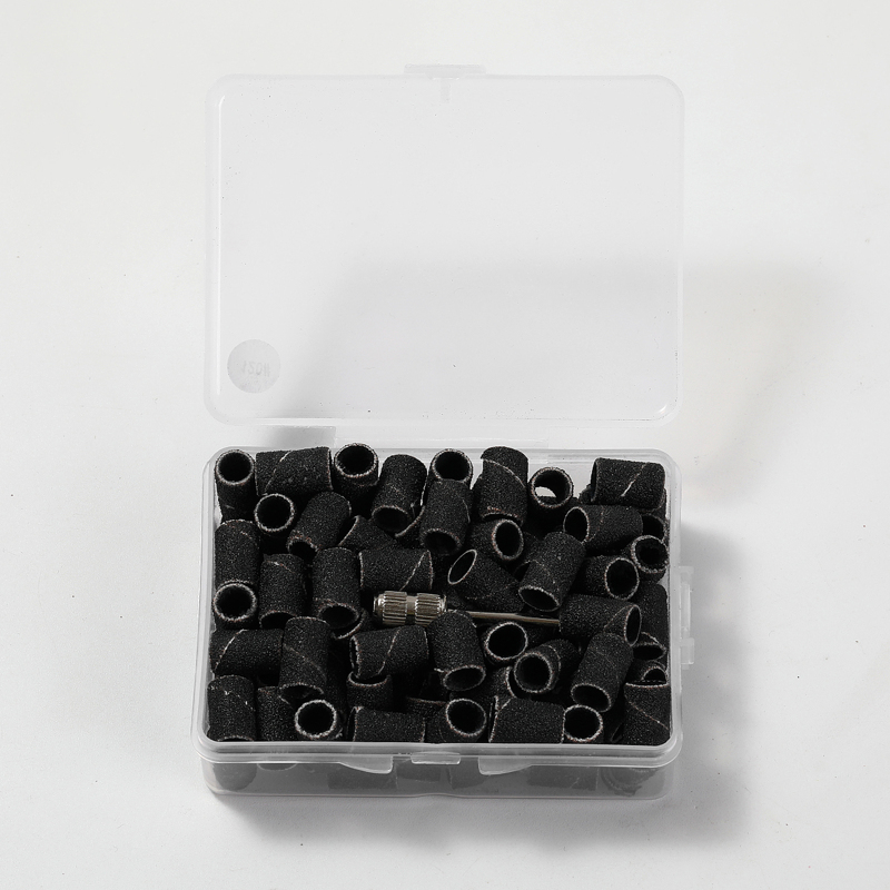 

1box Nail Art Sanding Ring, Black