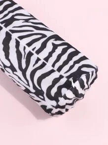 1個時尚柔軟美甲墊手托枕半圓柱形美甲設計修甲桌墊手臂腕部托枕海綿扶手沙龍手托枕固定器 - 黑與白 - 查看 3