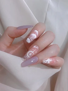 Hình dán móng tay 1 ngôi sao - trắng - Xem 2