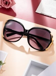 Vintage Flower Decor Tinted Lens Fashion Glasses UV Protection Elegant For Women's Gift For Summer Sunglasses Beach Sun Glasses Beach Accessories For Women Sun Glasses Sunglasses Shades Basics And Suit For Sweater Jeans Sweatpants Hoodie Jackets Dress And Long Sleeve Shirt For Summer Beach Vacation,Outdoor,Travel