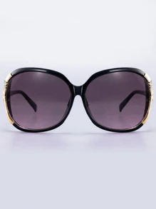 Vintage Flower Decor Tinted Lens Fashion Glasses UV Protection Elegant For Women's Gift For Summer Sunglasses Beach Sun Glasses Beach Accessories For Women Sun Glasses Sunglasses Shades Basics And Suit For Sweater Jeans Sweatpants Hoodie Jackets Dress And Long Sleeve Shirt For Summer Beach Vacation,Outdoor,Travel