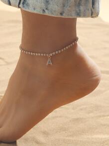 Vòng chân chữ cái Charm - Vàng - Xem 1