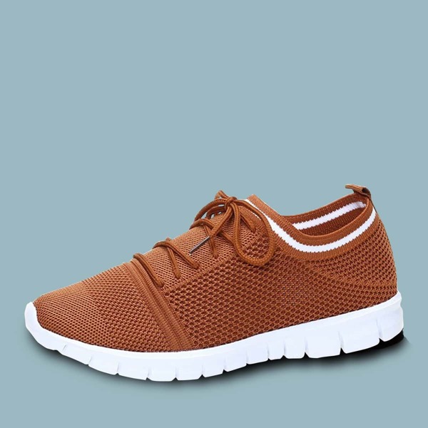 

Lace-up Decor Sneakers, Brown
