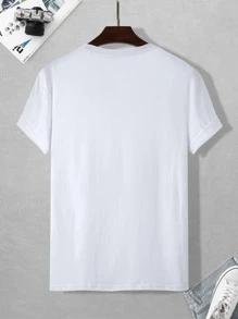 Manfinity Roughcore Tops Nam Lễ Các Thánh Đường phố - trắng - Xem 2