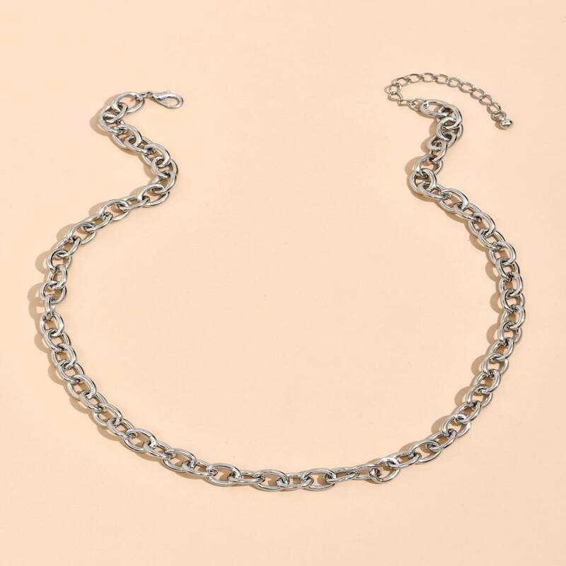 

Minimalist Chain Necklace, Silver
