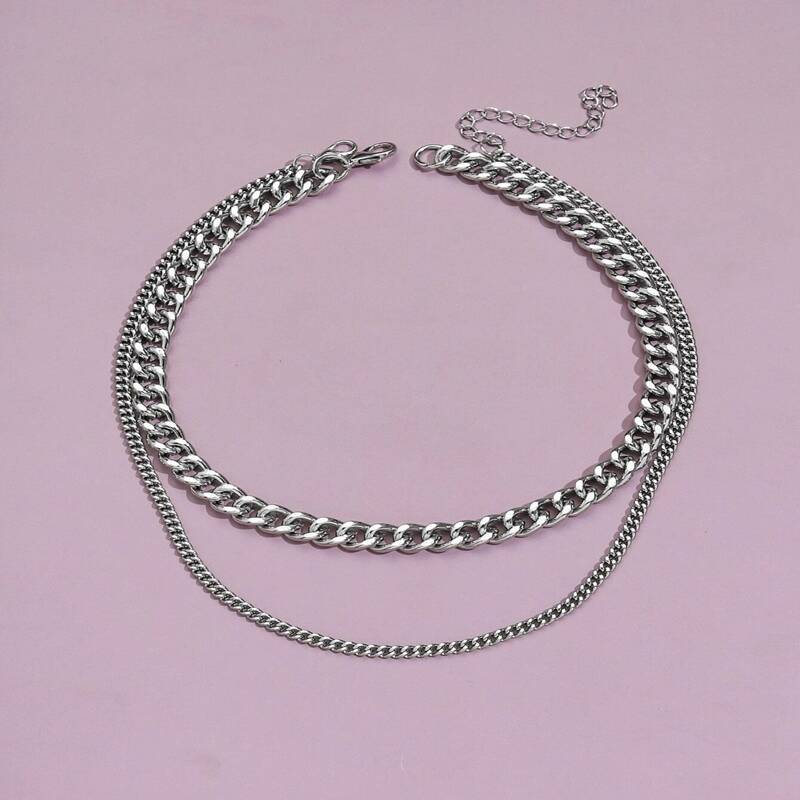 

Minimalist Chain Necklace, Silver