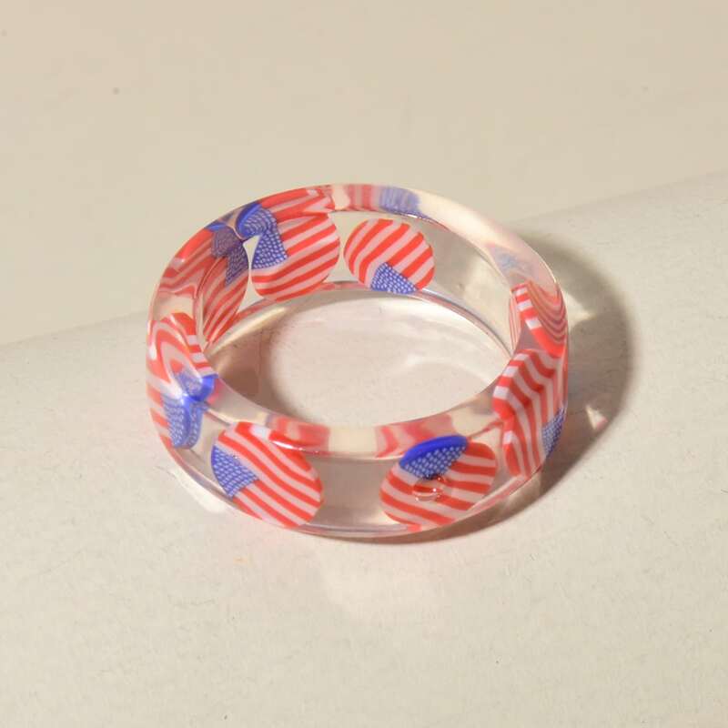 

Flag Resin Ring, Multicolor