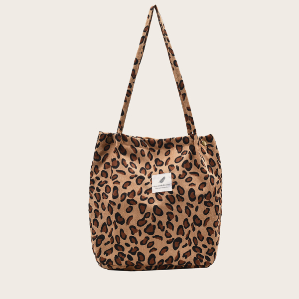 

Leopard Print Tote Bag, Multicolor