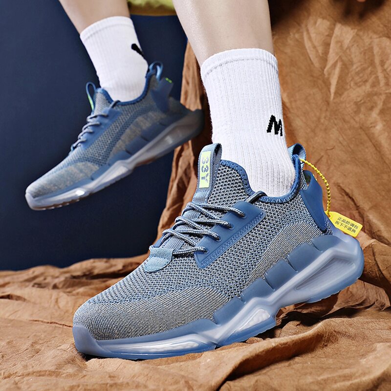 

Guys Lace-up Decor Sneakers, Blue
