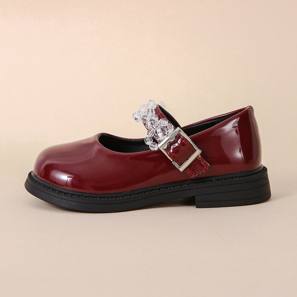 

Toddler Girls Beaded Decor Flats, Burgundy
