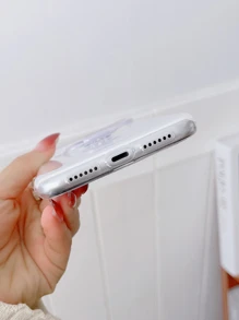 Vỏ máy ảnh trượt bao đựng điện thoại di động trong suốt có đế vòng - Trong sáng - Xem 3