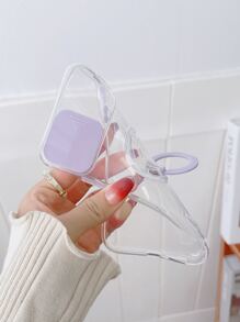 Vỏ máy ảnh trượt bao đựng điện thoại di động trong suốt có đế vòng - Trong sáng - Xem 4