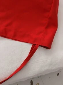 Minimalist Large Capacity Tote Bag - Burgundy - View 3