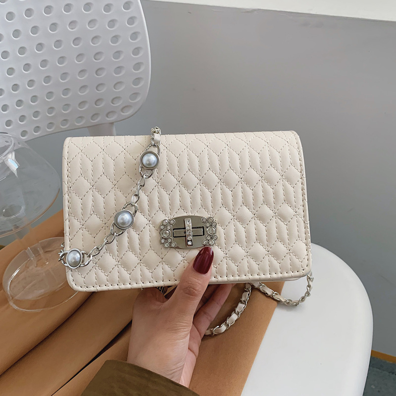 

Quilted Crossbody Bag, Beige