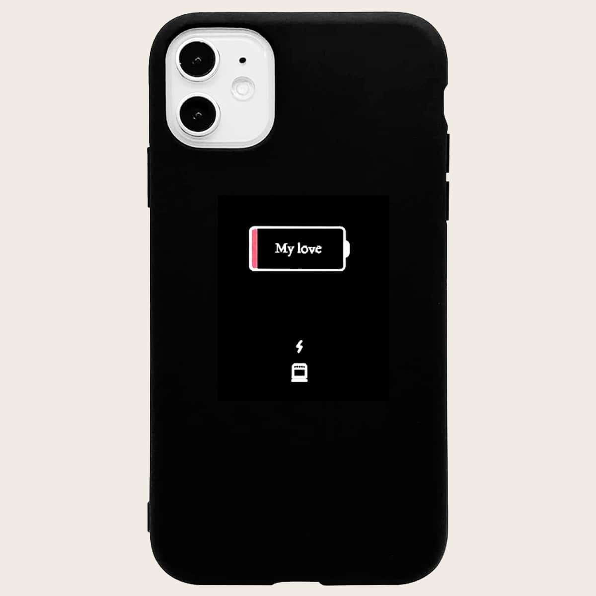 

Letter Graphic Phone Case, Multicolor