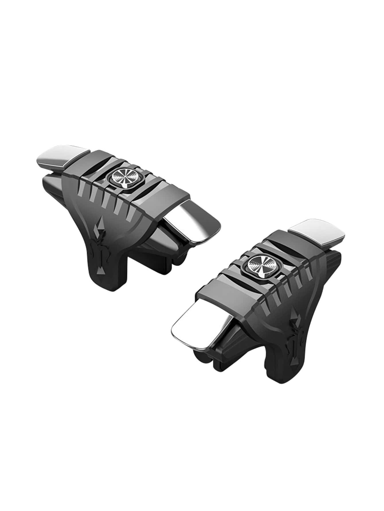 1pair Physical Auxiliary Button Shooting Game Controller - Black - View 1