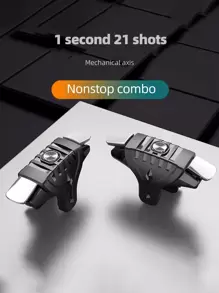 1pair Physical Auxiliary Button Shooting Game Controller - Black - View 4