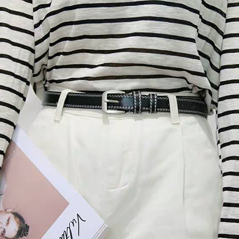 

Metal Buckle Belt, Black