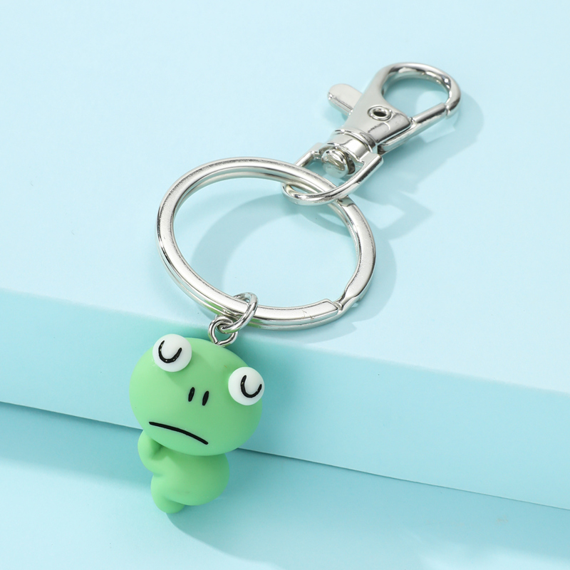 

Cartoon Frog Bag Charm, Green