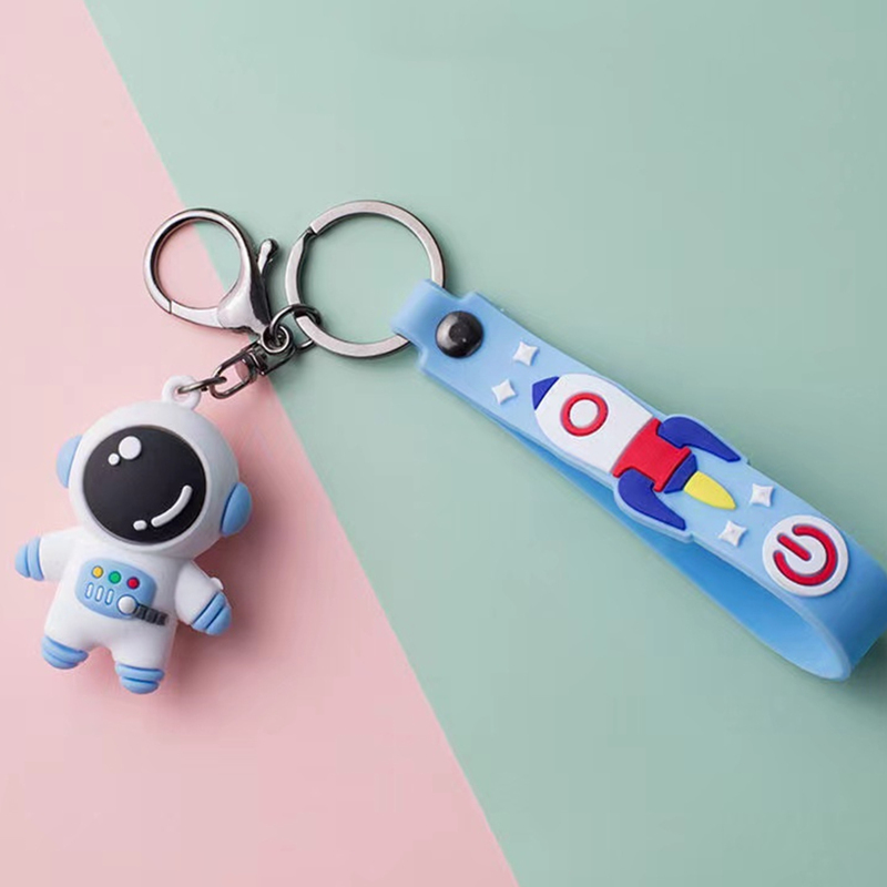 

Cartoon Astronaut Keychain, Blue