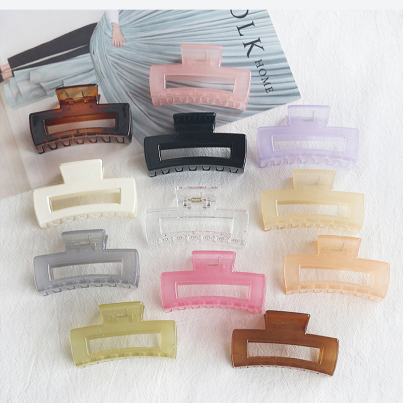 

2pcs Random Simple Hair Claw, Multicolor