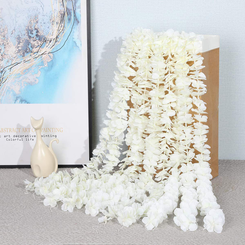 

2pcs Artificial Flower Vine, White