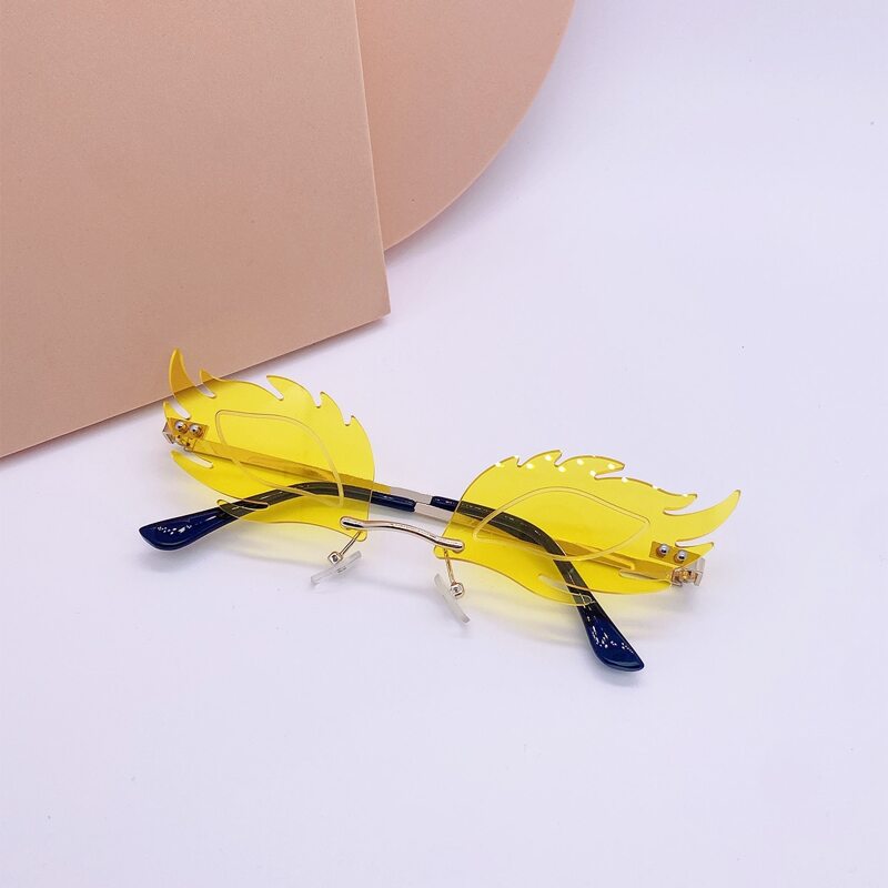 

Novelty Lens Rimless Sunglasses