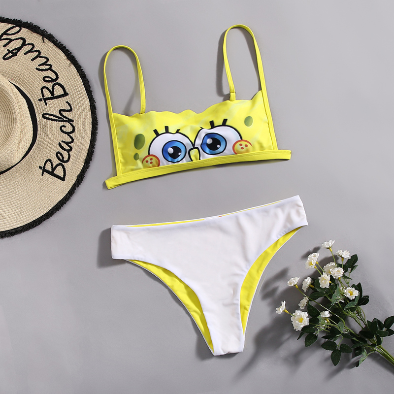 

Cartoon Bikini Swimsuit, Multicolor