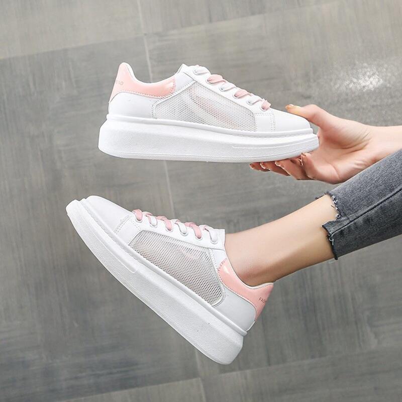 

Lace-up Front Skate Shoes, Pink
