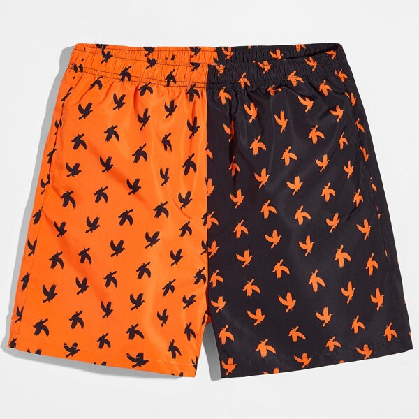 

Men Allover Print Loungewear Shorts, Multicolor