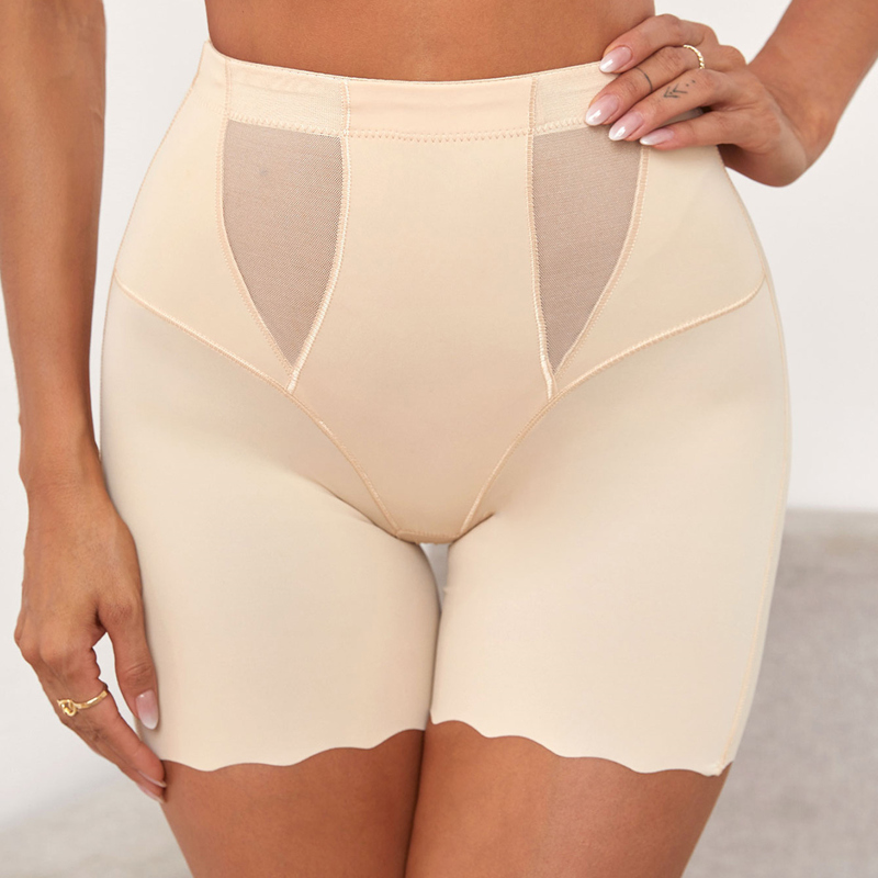 

Plain Shapewear Shorts, Apricot