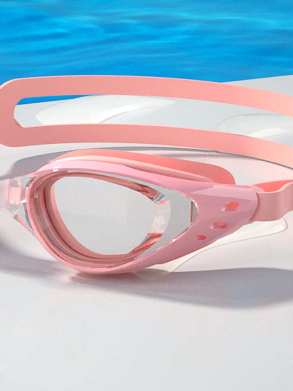 Swimming Goggles, Swim Cap, Nose Clip, Ear Plugs Set, Beach Essentials, Beach Accessories