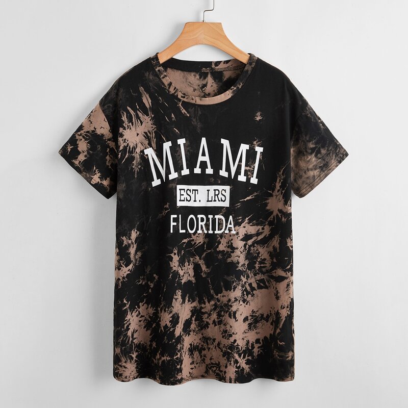 

Letter Tie Dye Tee, Multicolor