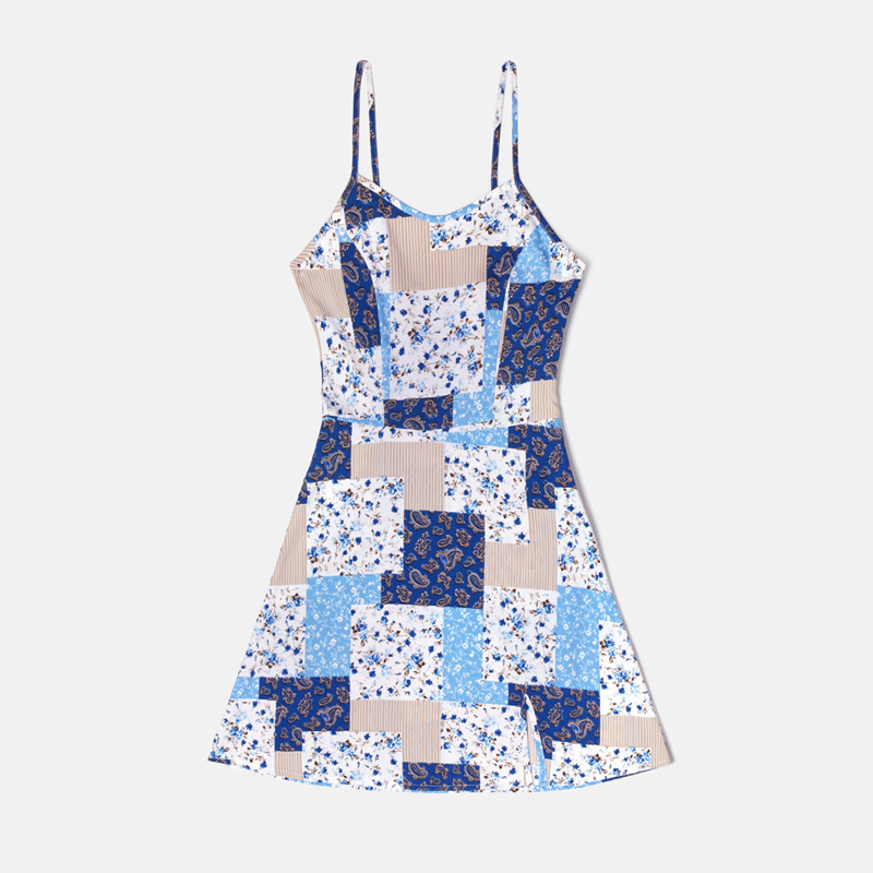 

Ditsy Floral Patchwork Cami Dress, Multicolor