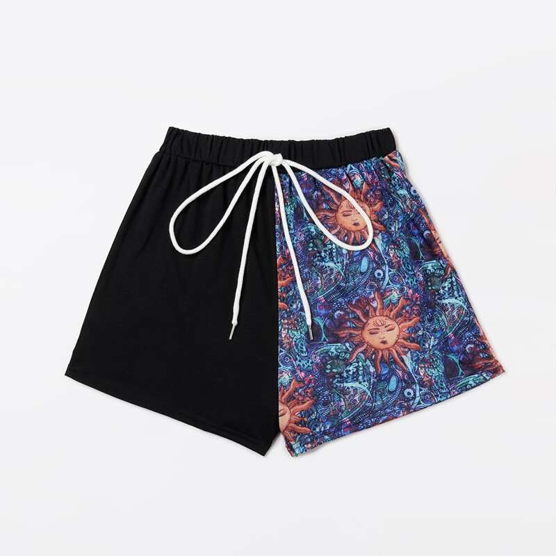 

Contrast Sun Graphic Shorts, Multicolor