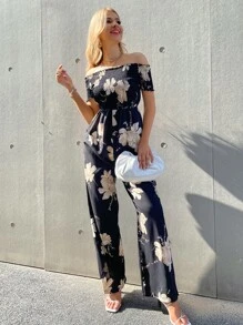 Áo liền quần viền lá sen Hoa Thanh lịch - Nhiều màu - Xem 1