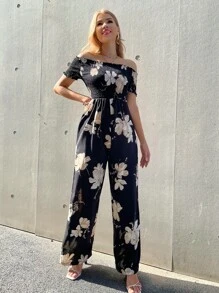 Áo liền quần viền lá sen Hoa Thanh lịch - Nhiều màu - Xem 5