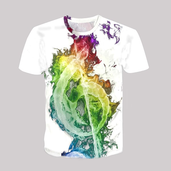 

Boys Fire And Musical Note Print Tee, Multicolor